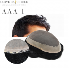 Human Hair Toupee for Men Hair Unit Wig for Men Durable Mono Lace Breathable Hair System Natural Looking Poly Skin Around Wigs Mens Toupee Hairpiece