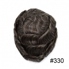 330# Dark Brown with 30% Grey fiber